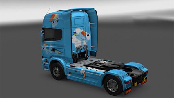 Rainbow Dash paintjob for Scania Streamline v2.1