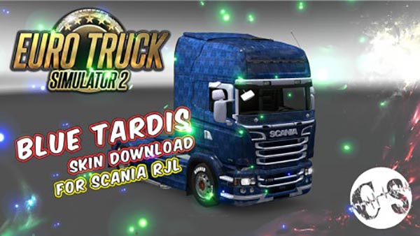 Scania RJL Blue Tardis Skin