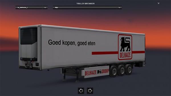 Delhiaze trailer skin