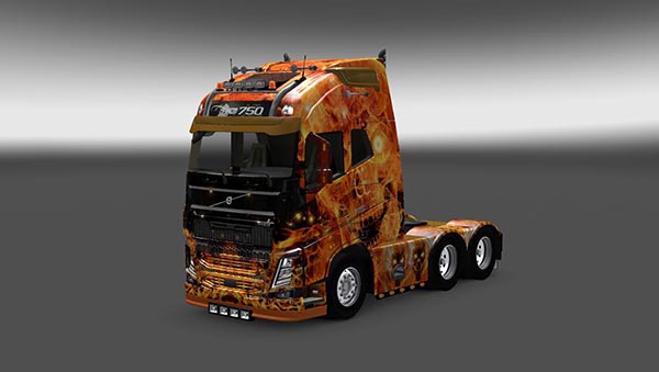 Fire Skull Skin Pack for All Trucks