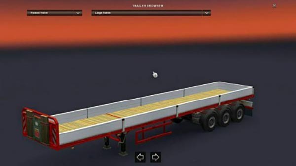 Flatbed Iranian Trailer