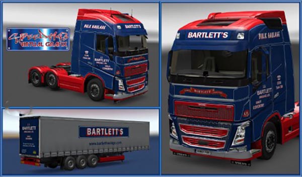 JJ Bartlett Volvo FH and Trailer