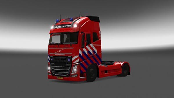 Volvo FH 2012 Dutch Firetruck Skin