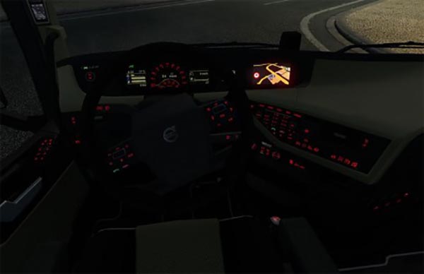 Volvo fh16 2012 Red Dashboard