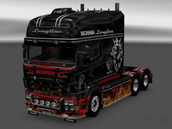 Fire Skin for RJL SCANIA R Longline V 2.0