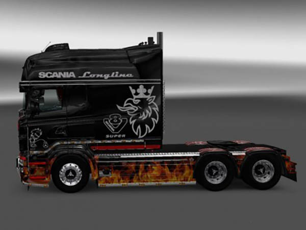 Fire Skin for RJL SCANIA R Longline