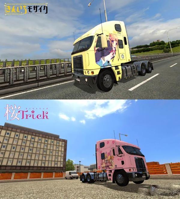 Freightliner Argosy Reworked Anime Skin Pack v1