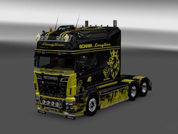 Paintable Flame Skin for RJL SCANIA R Longline 2.0