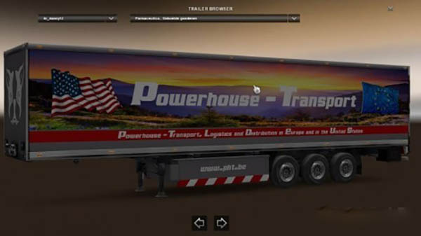 Powerhouse Transport EU-USA trailer