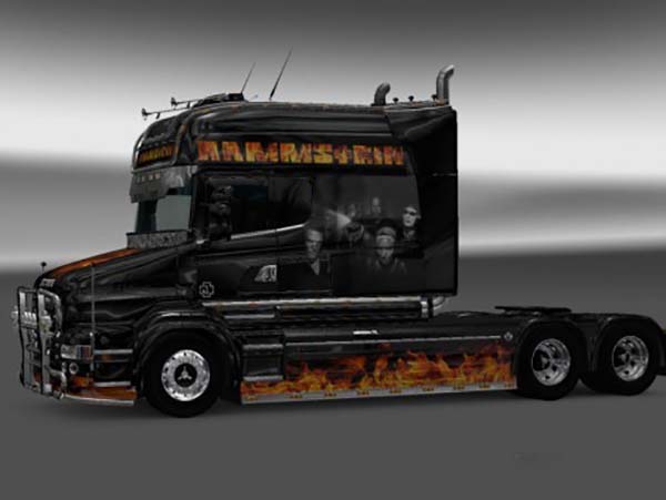 Rammstein Flame Skin for RJL SCANIA T Longline 2.0