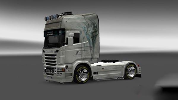 Scania R2009 White Fox Skin