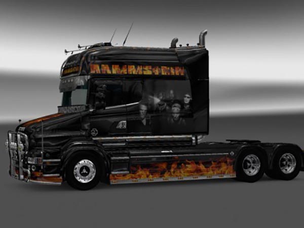 Scania RJL T Longline Rammstein Flame Skin