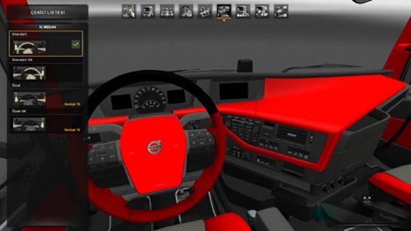 Volvo FH 2012 Red Interior