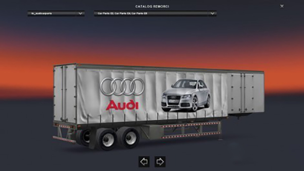 Audi Curtain Trailer