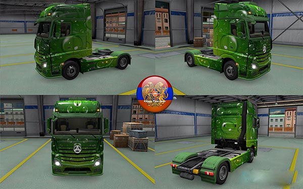 Mercedes Actros MP4 Drops Skin