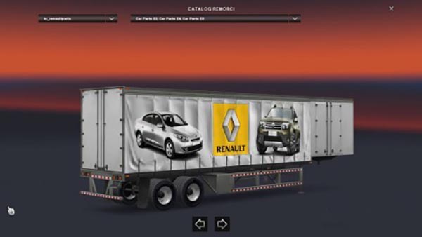 Renault Curtain Trailer