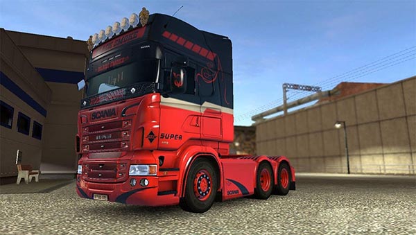 Scania RJL Black Smoke Skin