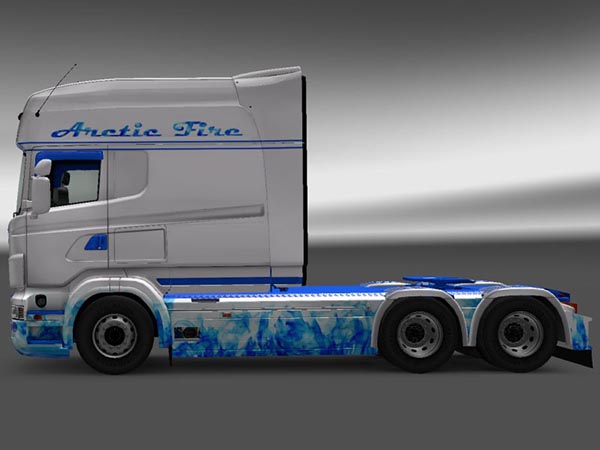 Scania RJL R Longline Arctic Fire Skin