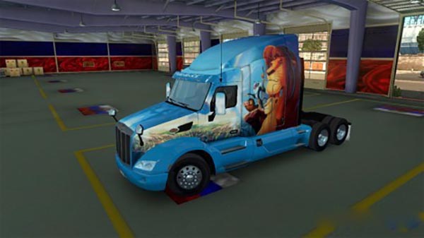 Skin King lion for Peterlbilt 579