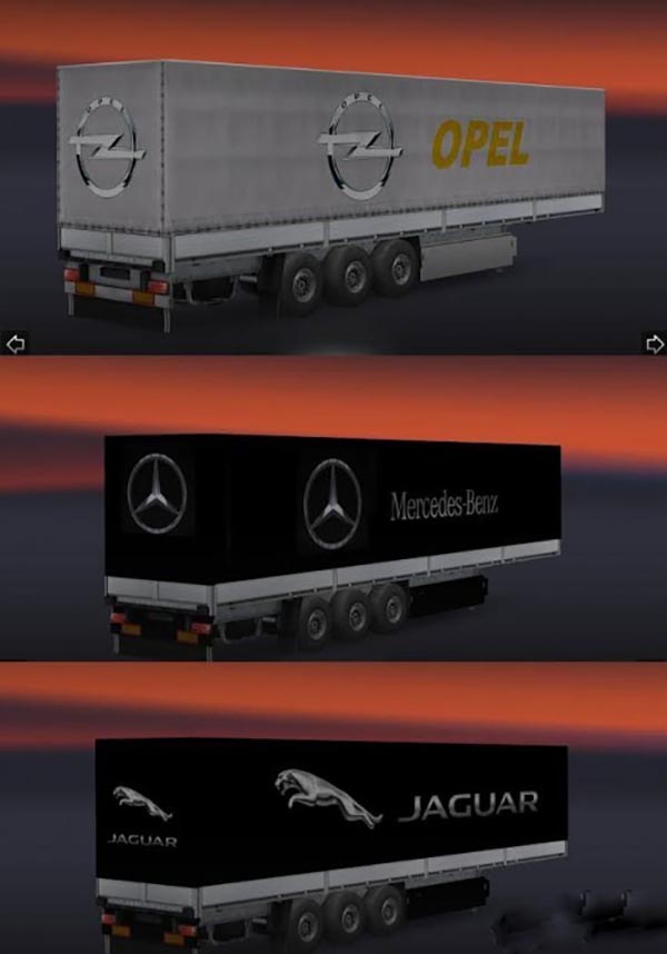 Trailers PACK 3 Skins