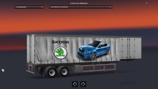 Škoda Standalone American Curtain Trailer