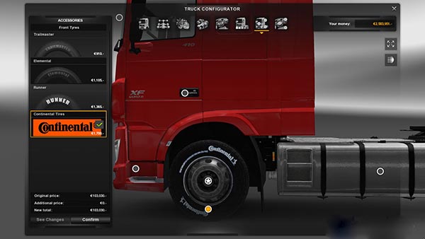 Continental Tires & Chrome Rims v 1.1