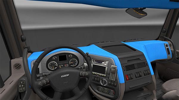 DAF XF 105 Blue Interior