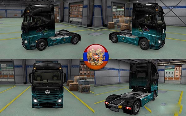 Mercedes Actros MP4 Fishes Skin