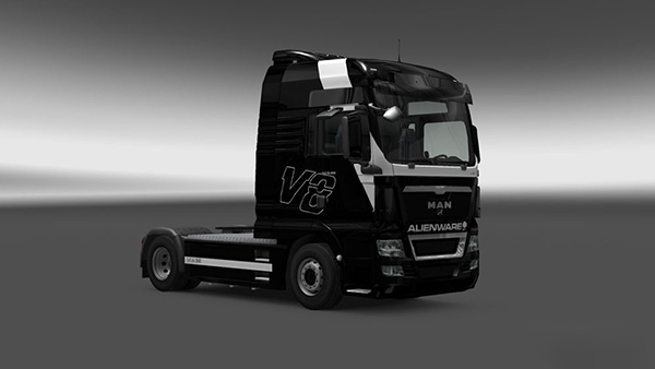 MAN TGX V8 Alienware Skin