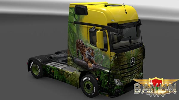 Mercedes Benz New Actros Tiger skin