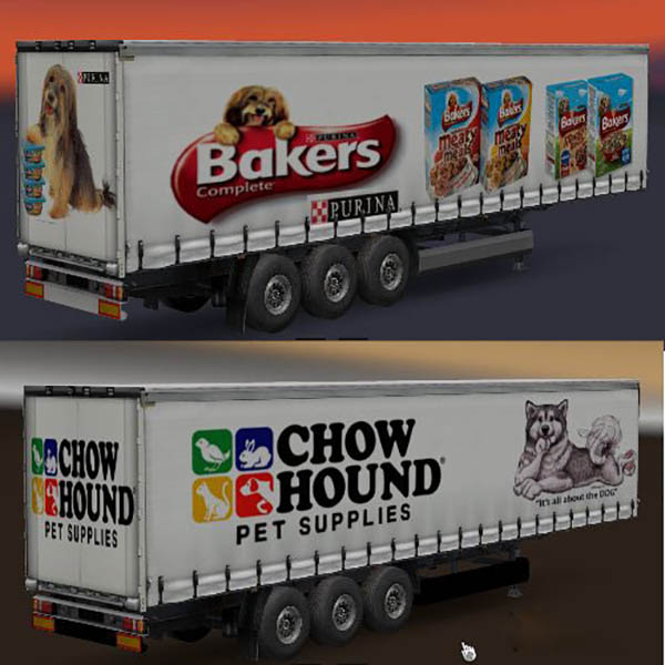 Pet Food Curtainside Trailers