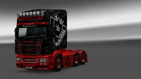 Scania RJL Black Queen Skin