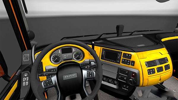 DAF E6 Yellow Wood Interior