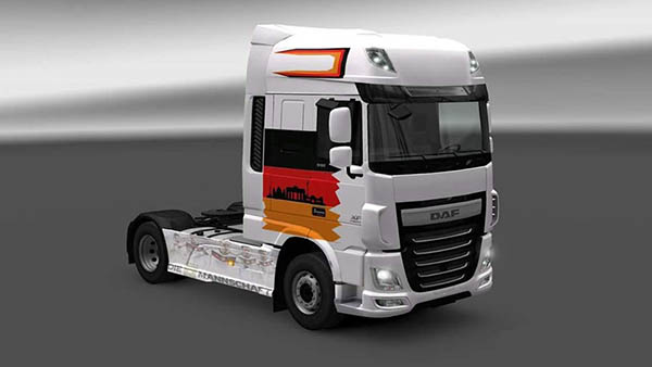 DAF XF Euro 6 EM Truck Germany Skin