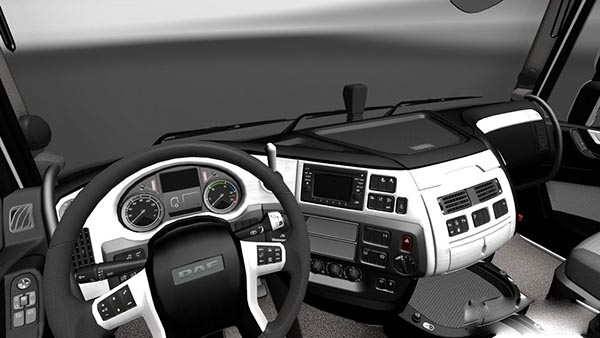 DAF XF Euro 6 White Black Interior