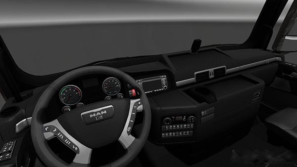 MAN TGX Dark Black Interior