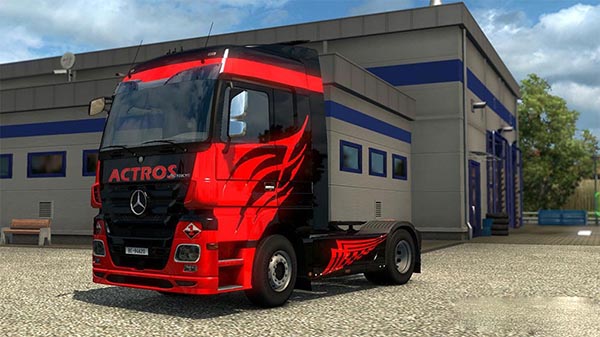 Mercedes MP3 Black Actros Skin