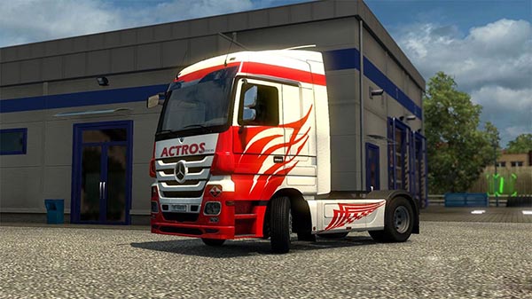 Mercedes MP3 White Actros Skin