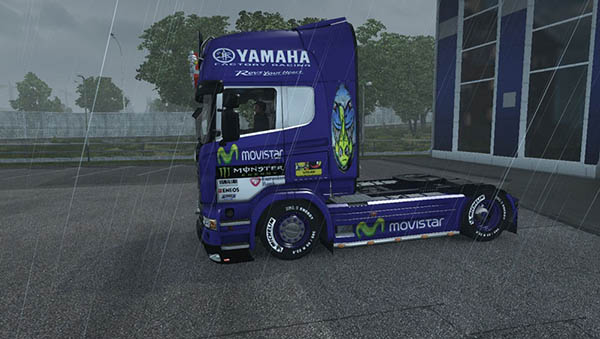 Scania R Movistar Yamaha Skin